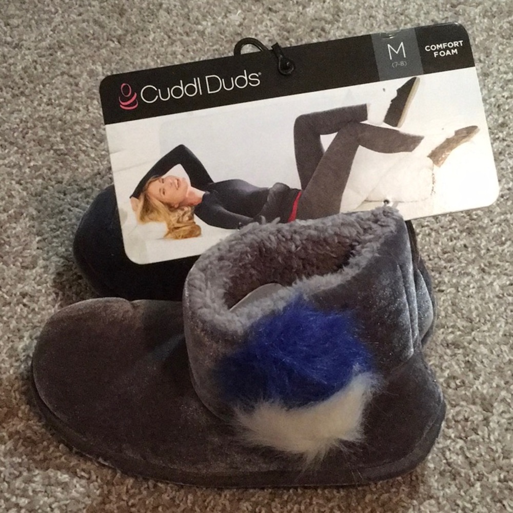 CUDDL DUDS Velvet Slipper Bootie
